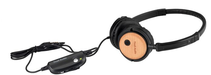Tivoli RSCH Active noise-canceling headphones with solid wood ear cups. Can be used with or without noise-canceling.