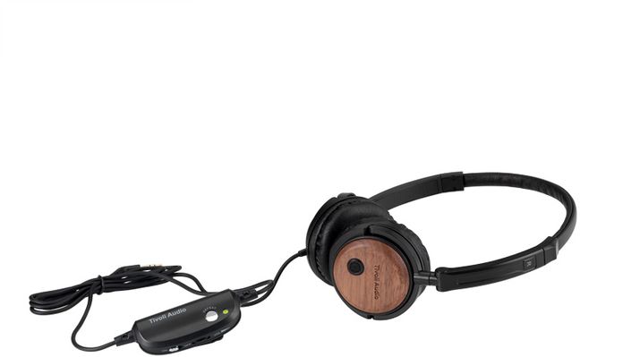 Tivoli RSWL Active noise-canceling headphones with solid wood ear cups. Can be used with or without noise-canceling.