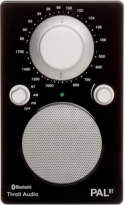 Tivoli PALBTGBLK PAL Bluetooth Speaker - High Gloss Black/White