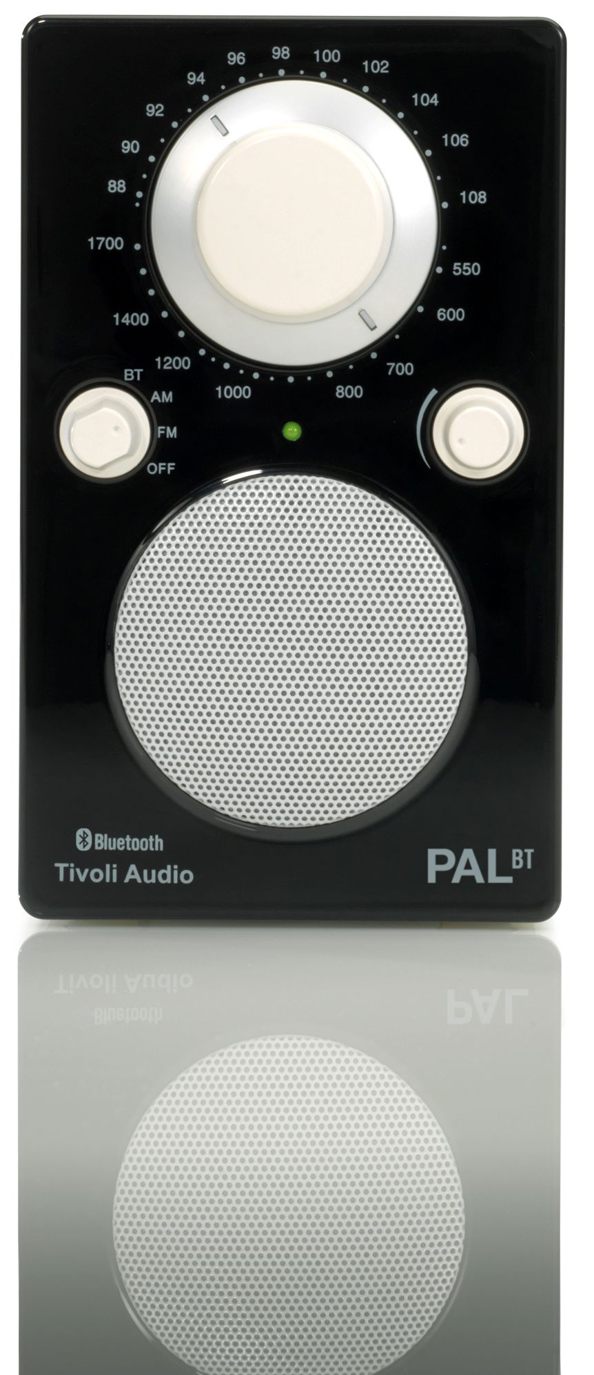 Tivoli PALBTGBLK PAL Bluetooth Speaker - High Gloss Black/White