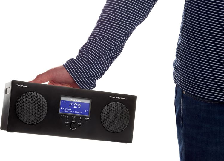 Tivoli MSY3BLK Music System Three - Gloss Black