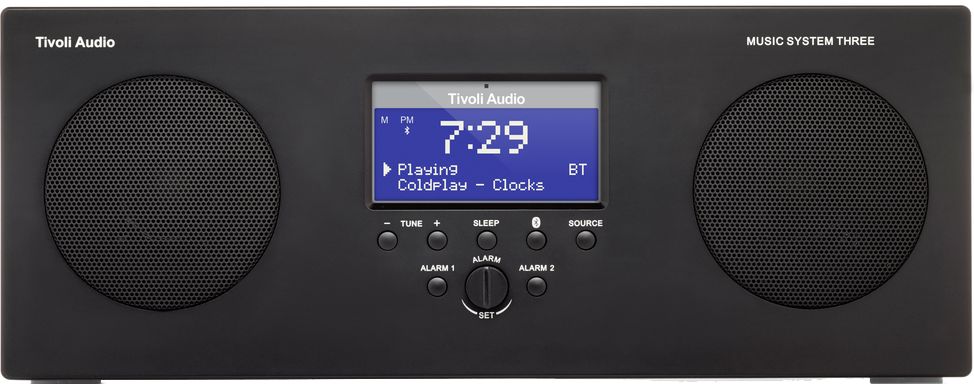 Tivoli MSY3BLK Music System Three - Gloss Black