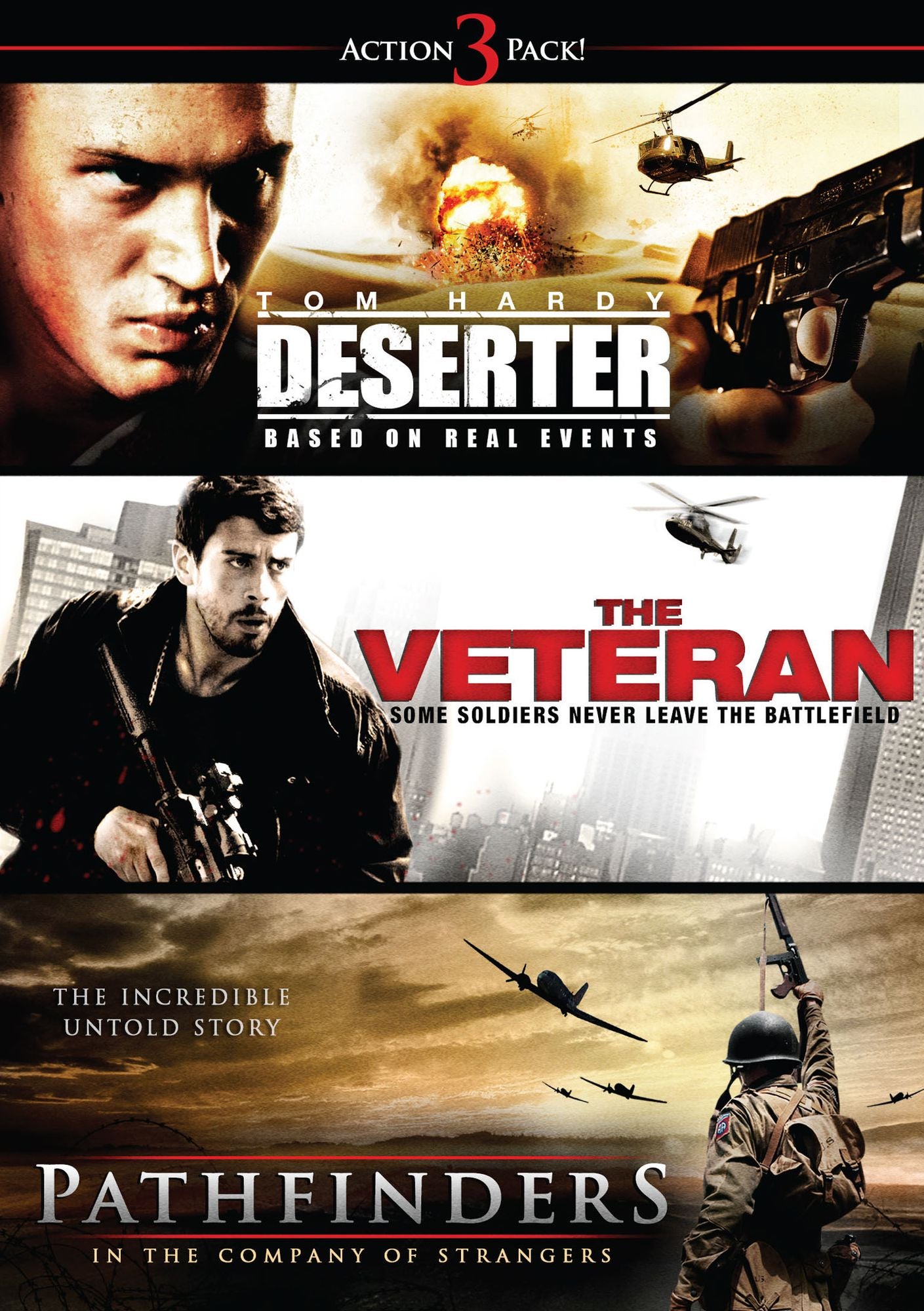 Action Triple Feature: Deserter/pathfinders/the Veteran