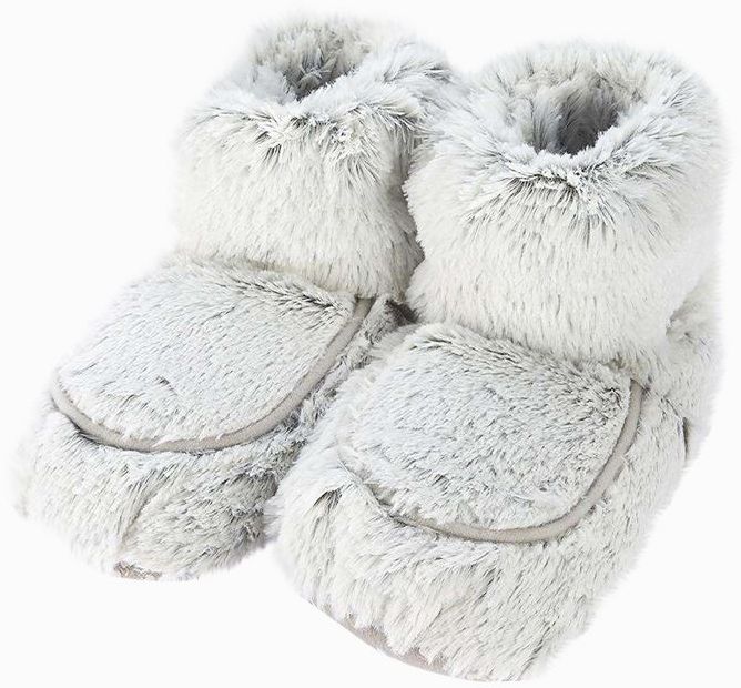 Warmies Boots Marshmallow Gray