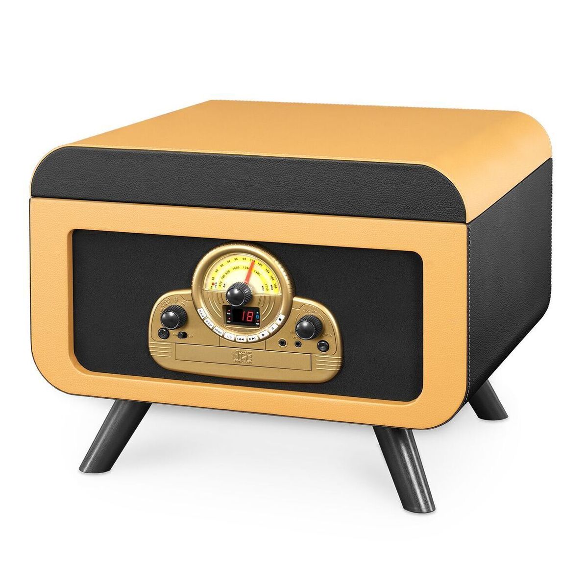 Victrola 5-in-1 Vintage Tabletop Record Player with Bluetooth and CD Player