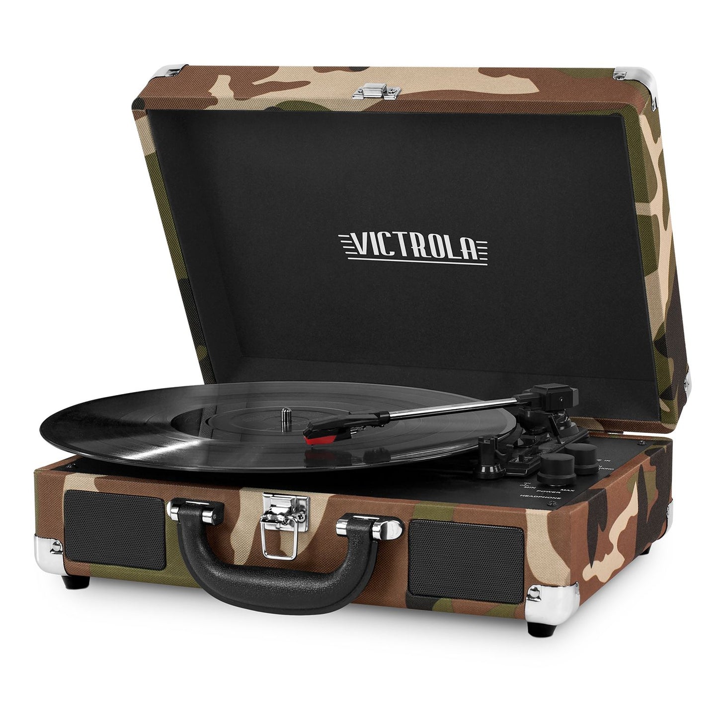 Victrola Bluetooth Suitcase Record Player with 3-speed Turntable