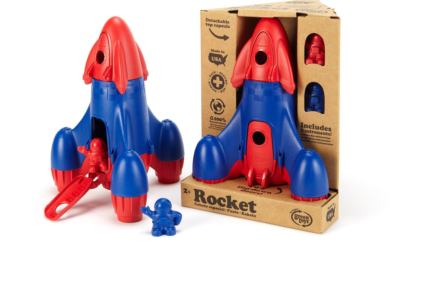 Green Toys Rocket -red