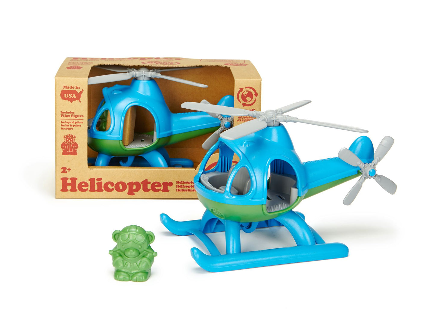 Green Toys Helicopter - Blue