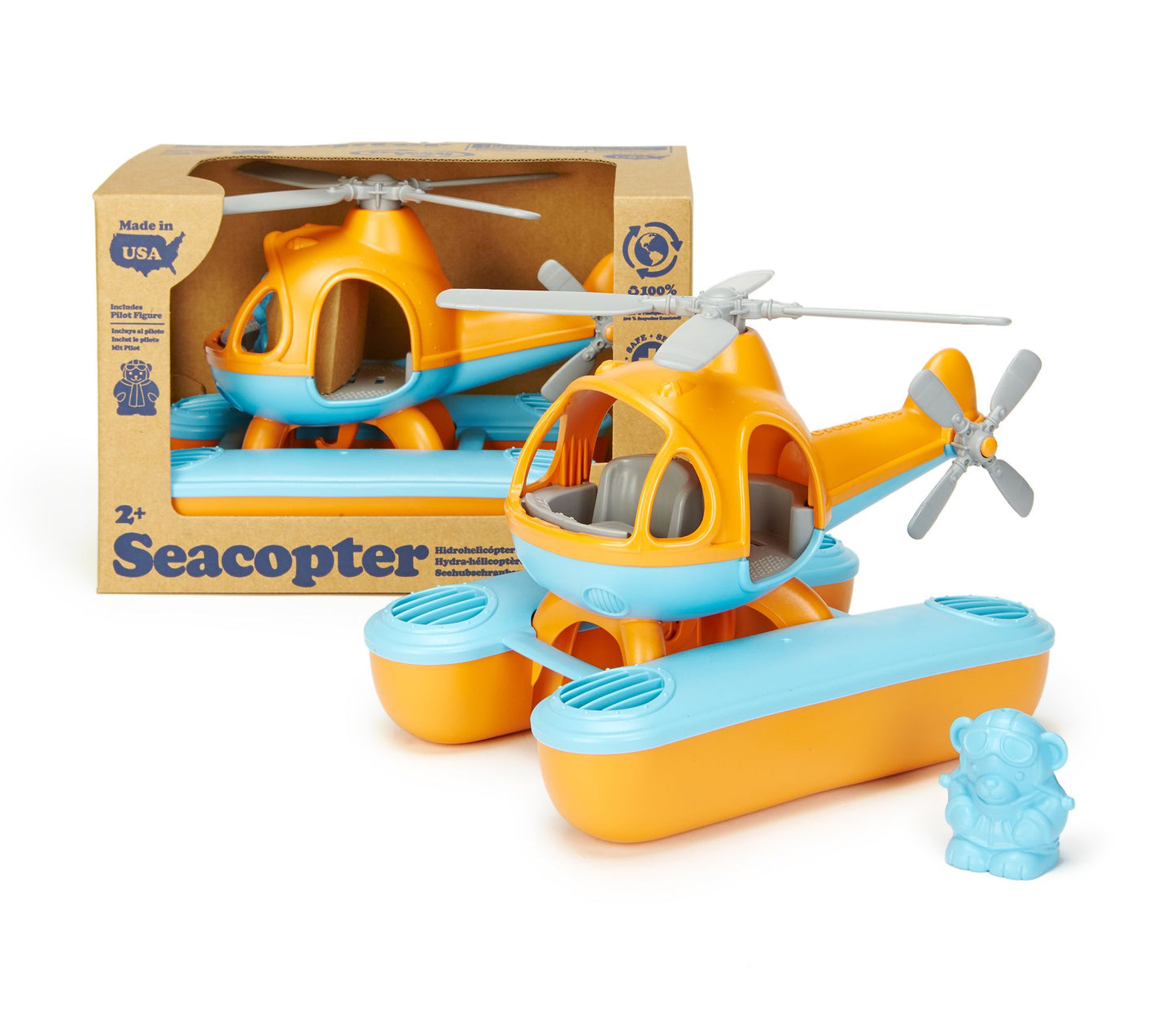 Green Toys Seacopter - Orange