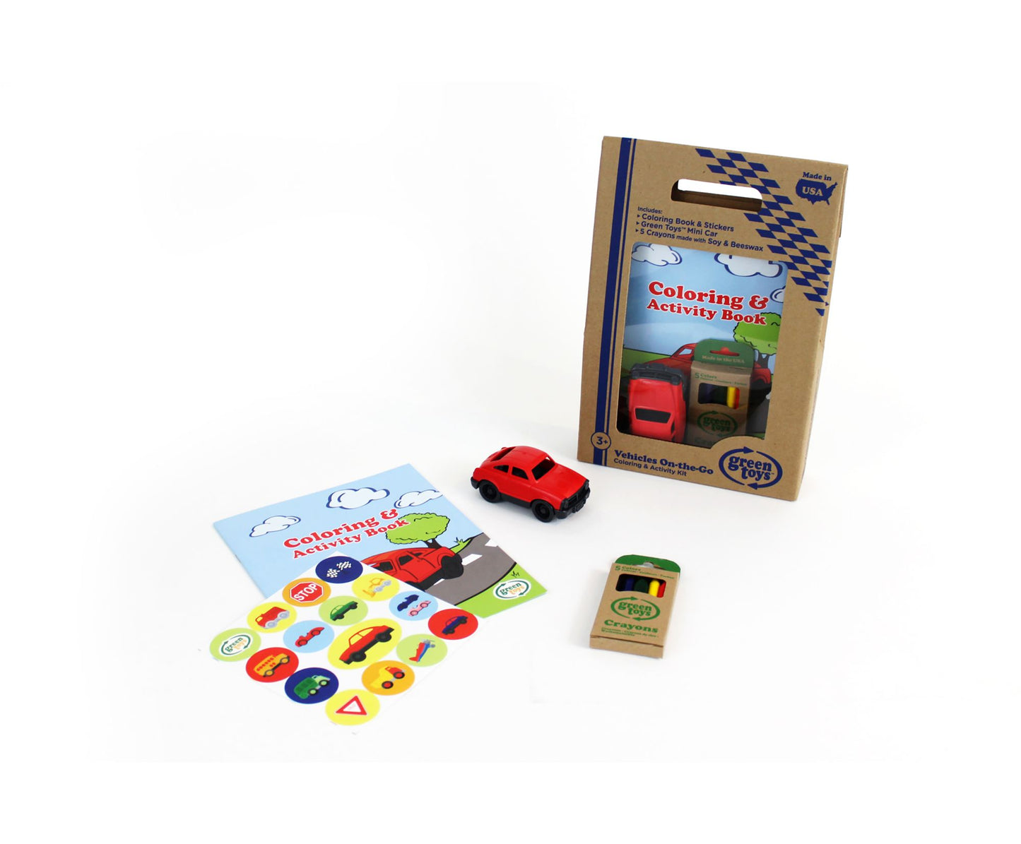 Green Toys Vehicles Coloring & Activity Kit
