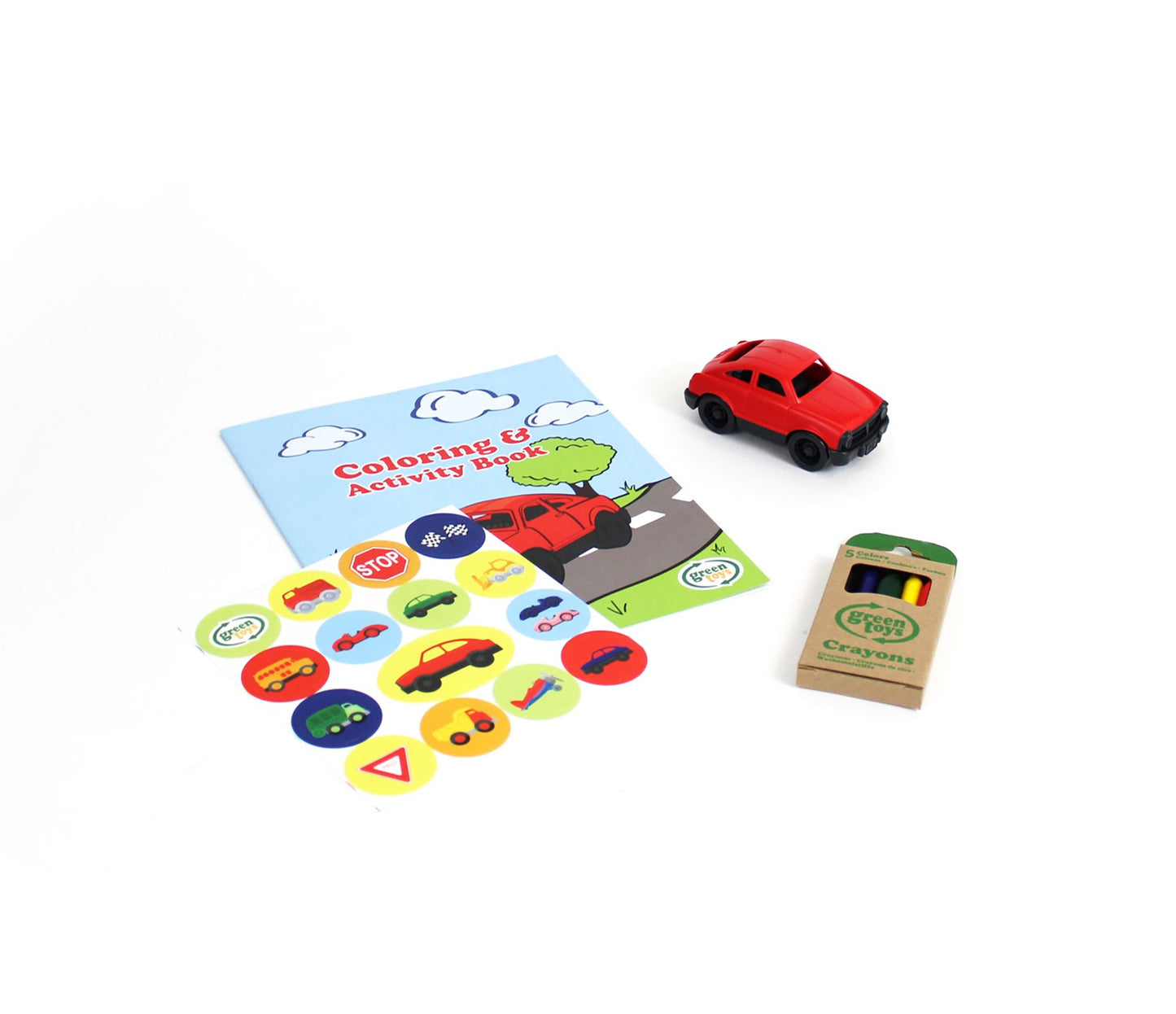 Green Toys Vehicles Coloring & Activity Kit