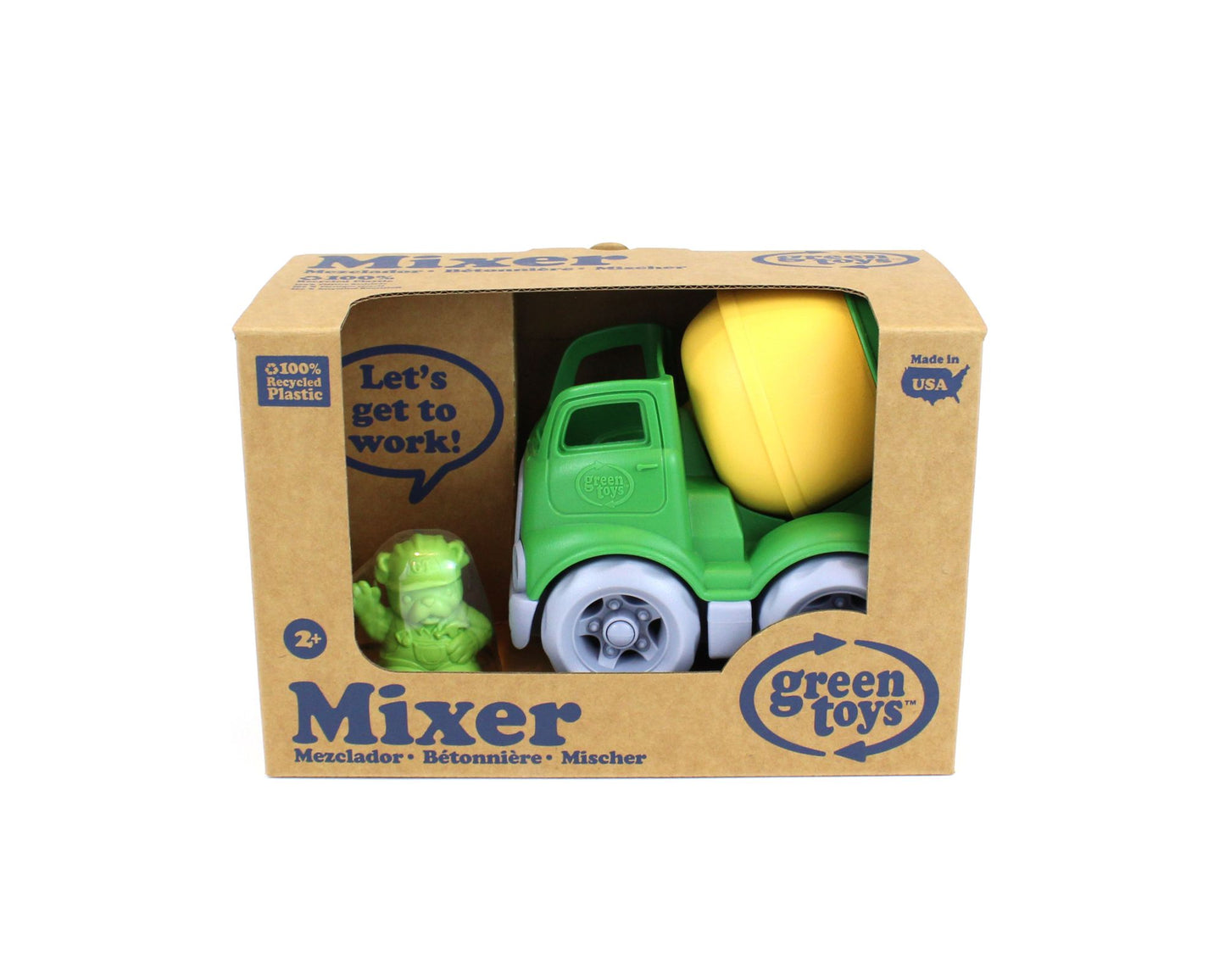 Green Toys Mixer Construction Truck - Green/Yellow