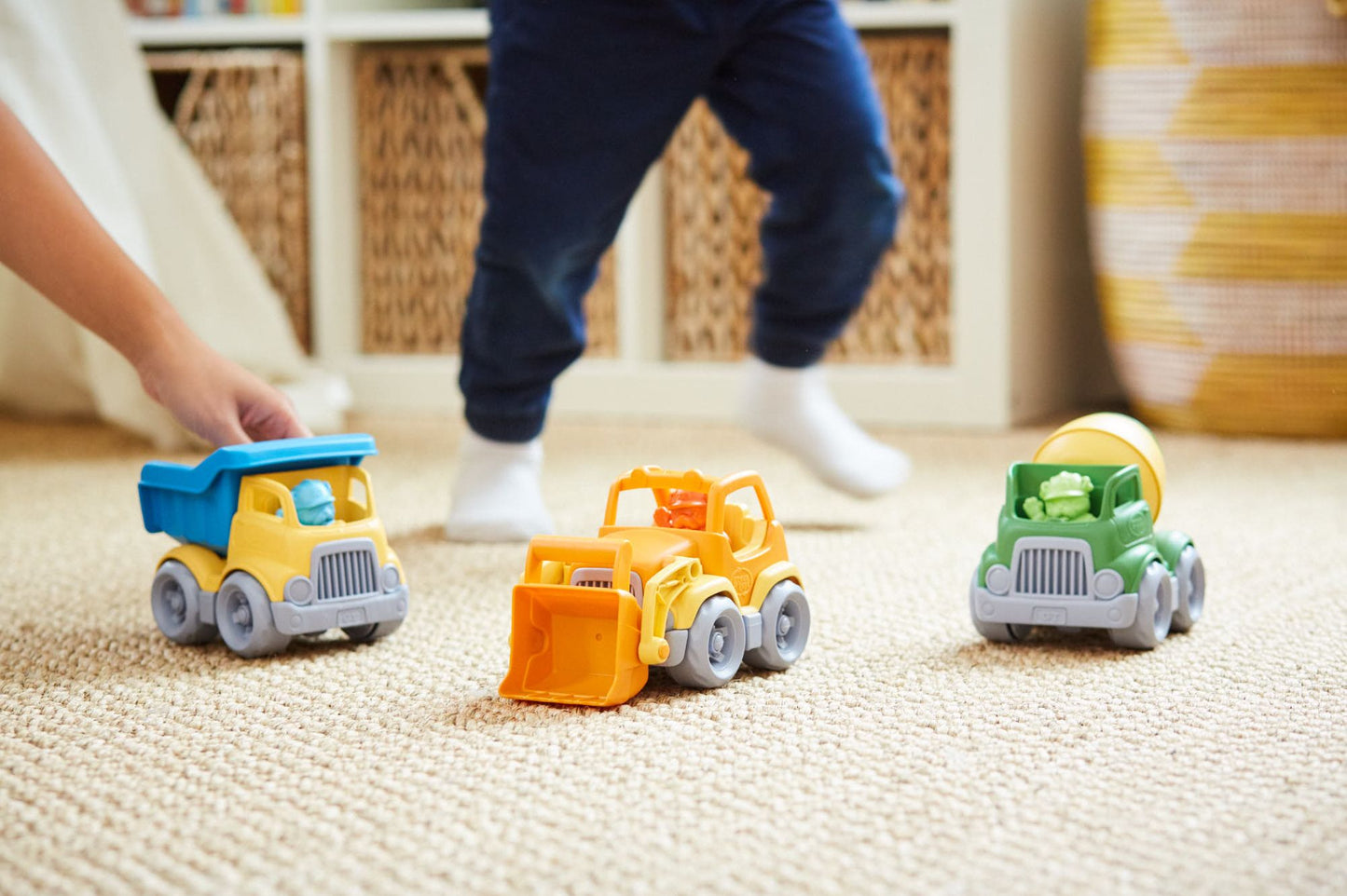 Green Toys Mixer Construction Truck - Green/Yellow