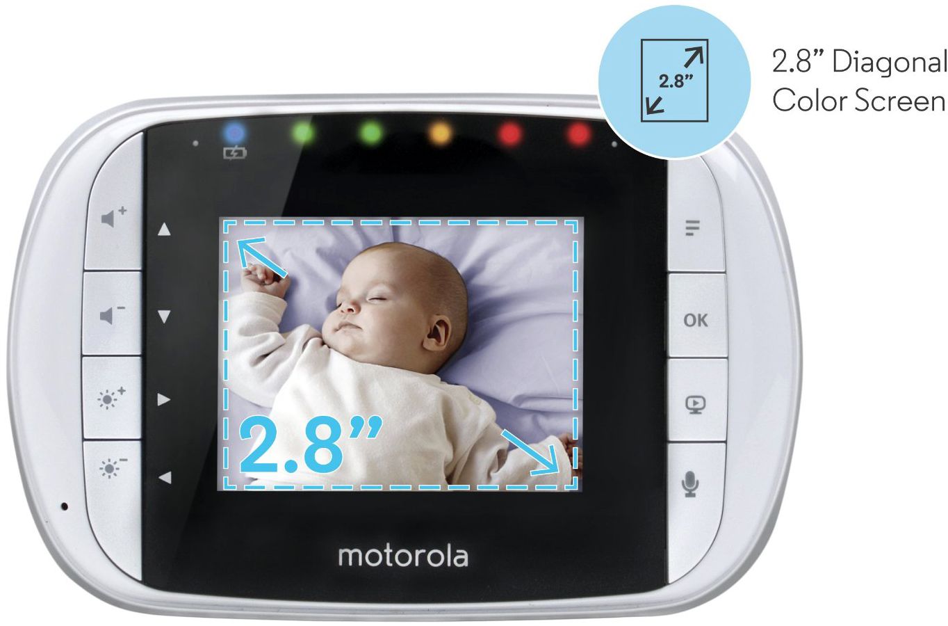 Motorola Wireless Video Baby Monitor with 2.8" Diagonal Color Screen, 2.4 GHz
