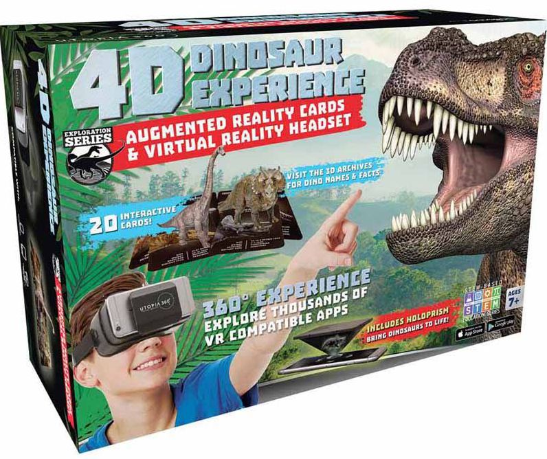 4D Dinosaur AR Cards & VR Headset