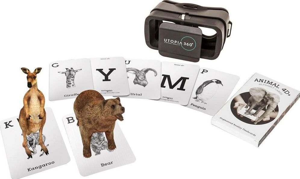 4D Zoo Animals AR Cards & VR Headset