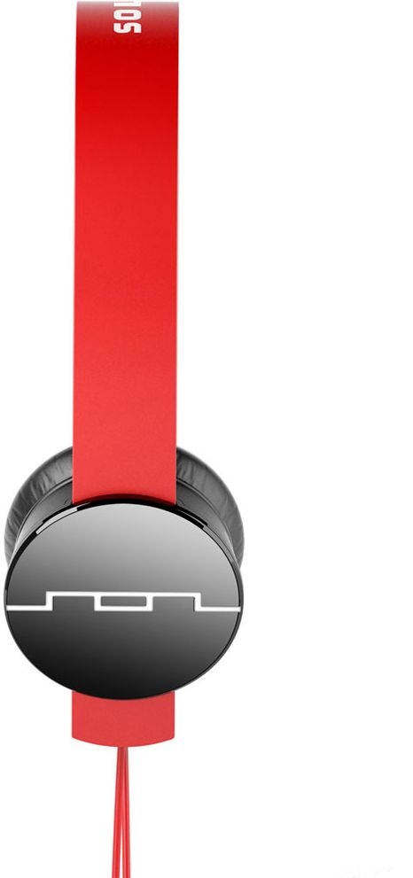 Sol Republic Tracks V8 On-Ear Headphones with 3 Button Remote and Mic - Red