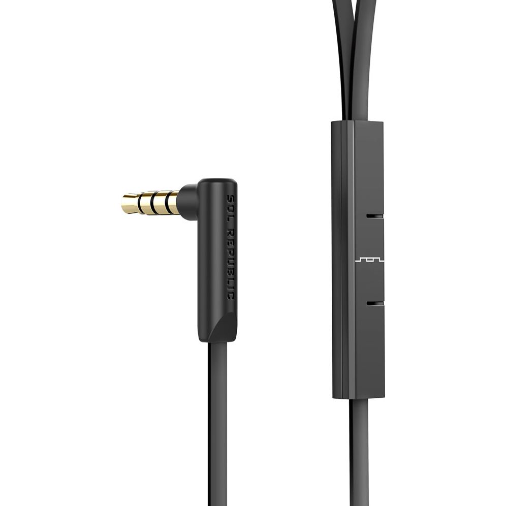 Sol Republic JAX Black In-Ear Headphones with Remote and Mic