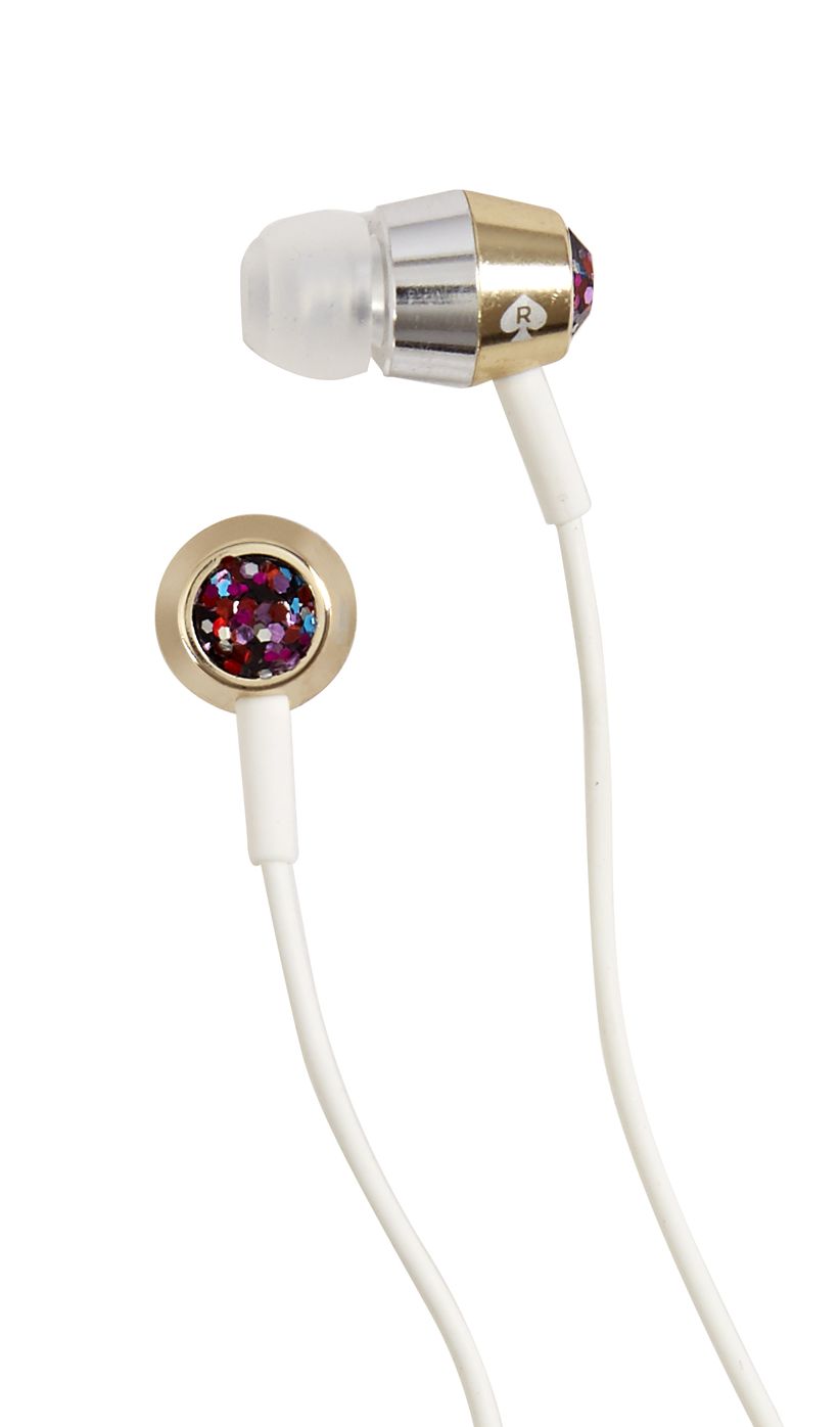 Kate Spade New York Earbuds, Multi Glitter