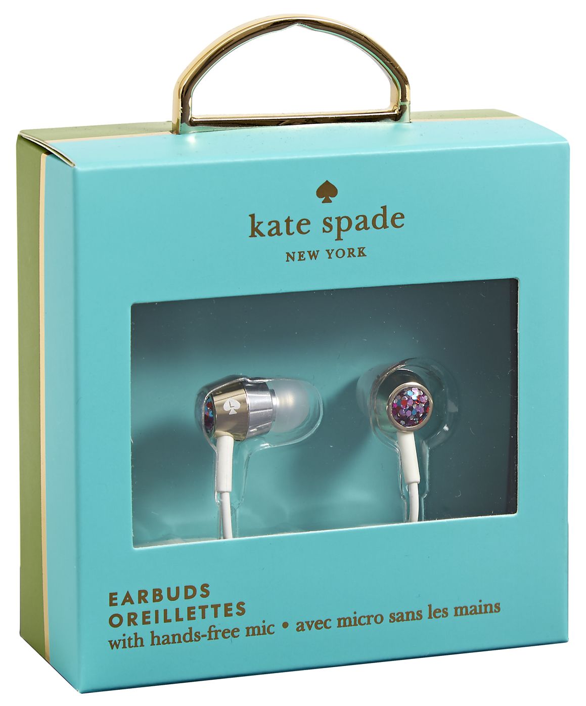 Kate Spade New York Earbuds, Multi Glitter
