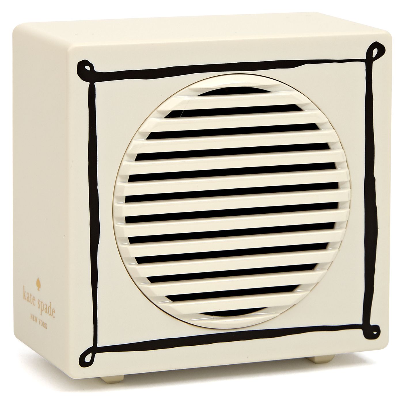 Kate Spade New York Portable Wireless Speaker, Cream