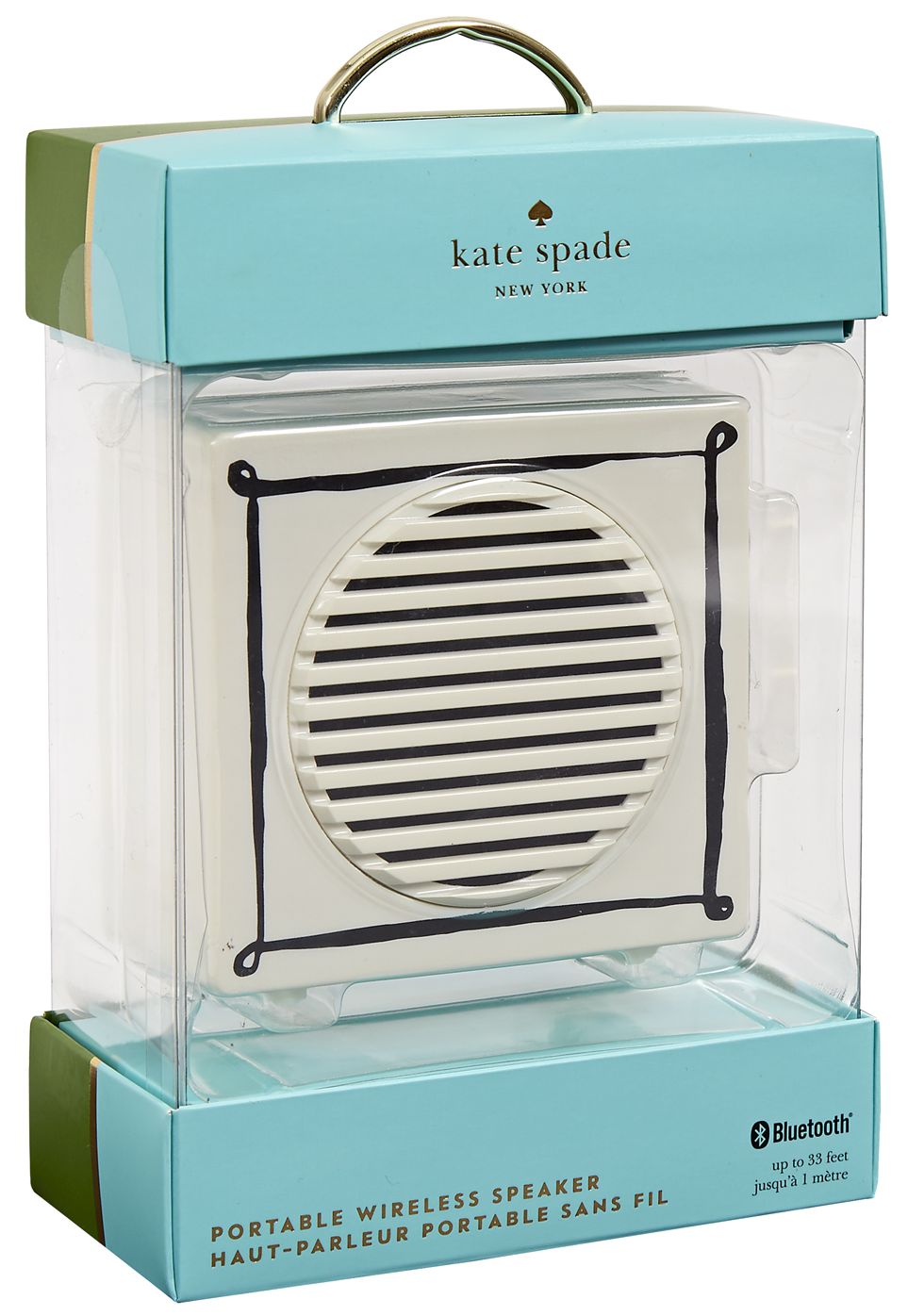 Kate Spade New York Portable Wireless Speaker, Cream