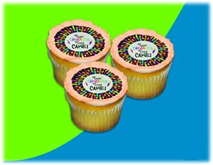 UB FUN A12415-06 SO MANY CANDLES ICING SHEET 2.2 inches CUPCAKE