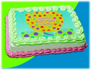 UB FUN A14241-03 BIRTHDAY TULIP ICING SHEET 8.5 inches X 11 inches