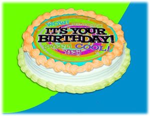 UB FUN A17941-05 WOW IT S YOUR BIRTHDAY ICING SHEET 8 inches ROUND