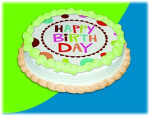 UB FUN A17890-05 BIRTHDAY STACKER ICING SHEET 8 inches ROUND