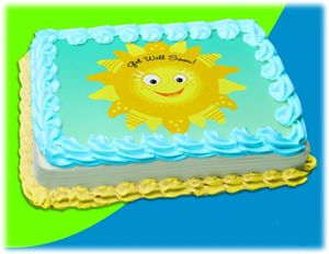 UB FUN A17898-03 GET WELL SOON ICING SHEET 8.5 inches X 11 inches