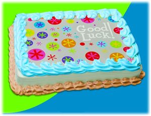 UB FUN A17973-03 GOOD LUCK BUBBLE BURST ICING SHEET 8.5 inches X 11 inches