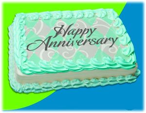 UB FUN A14498-03 ANNIVERSARY TIFFANNY HARLEQUIN SWIRL ICING SHEET 8.5 inches X 11 inches