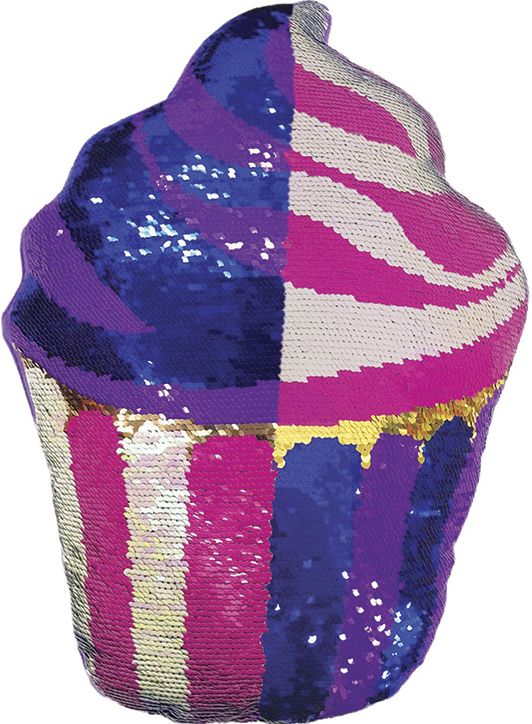 Cupcake Reversible Sequin Pillow