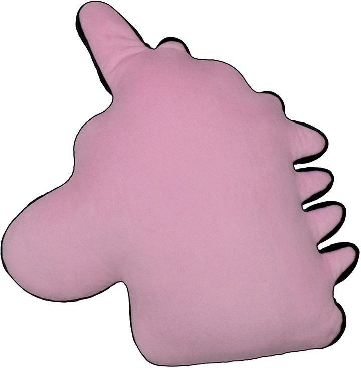 Pink Unicorn Embroidered Fleece Mini Pillow