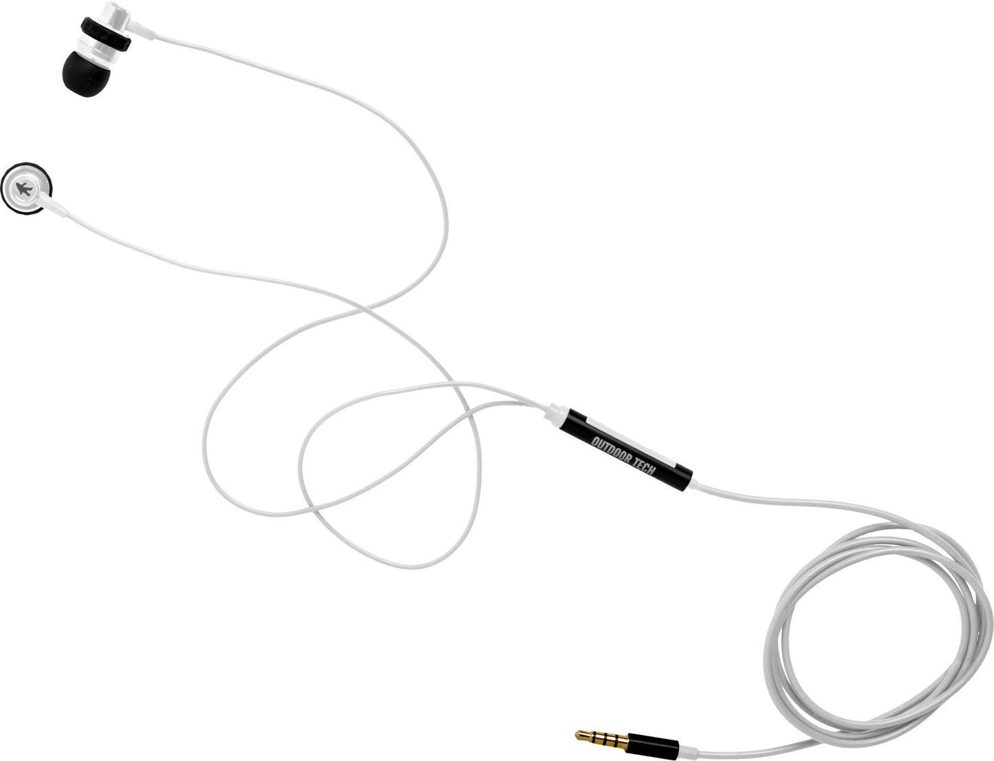 Outdoor Tech OT1140-GR MINNOWS Minimalist Hi-Fi Earbuds - Gray/White