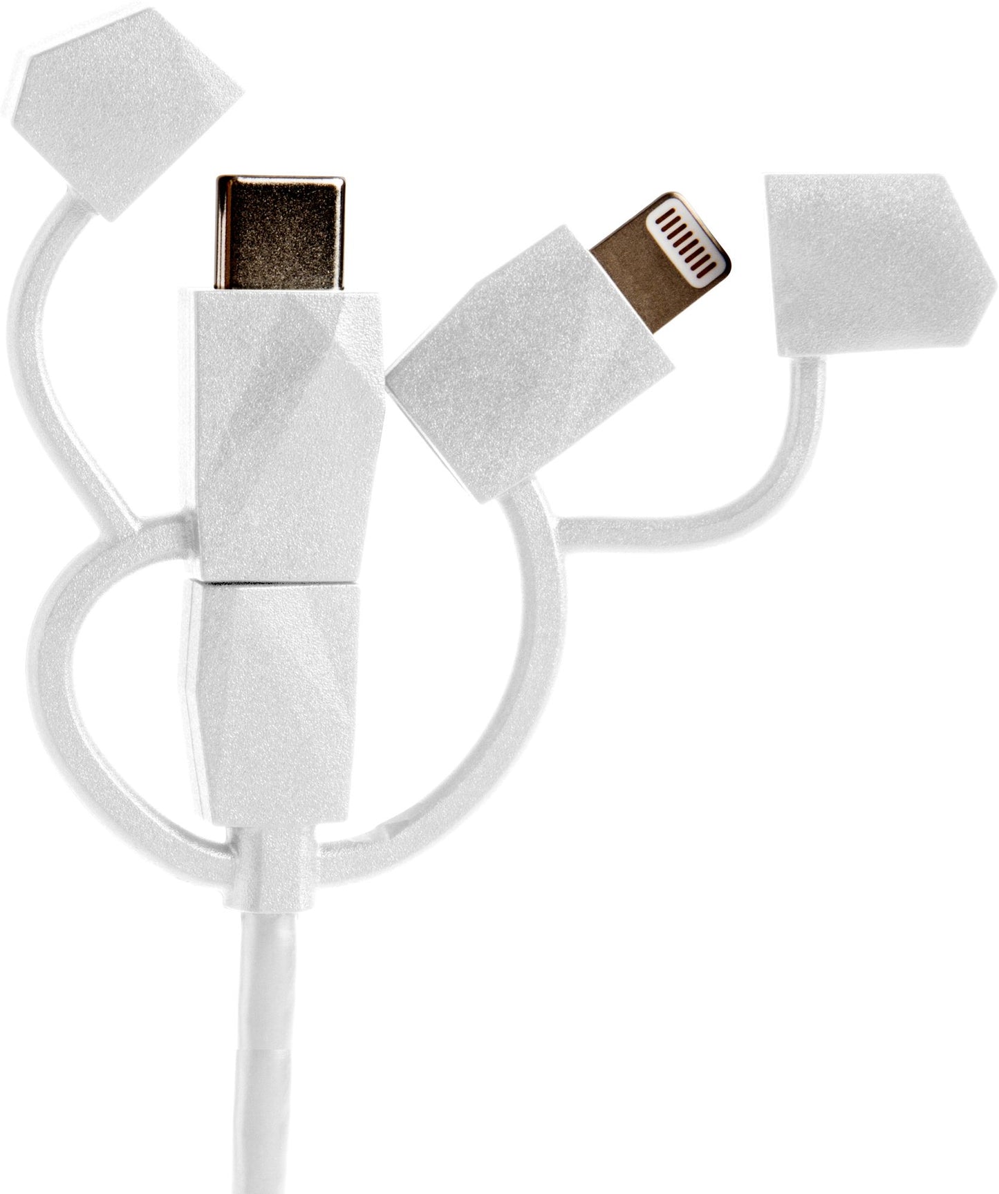 Outdoor Tech OT3150-W CALAMARI 2.0 3-IN-1 Charge Cable - White