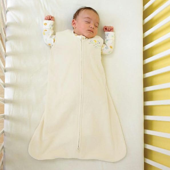 Halo Innovations SleepSack Wearable Blanket MicroFleece - Cream, Medium