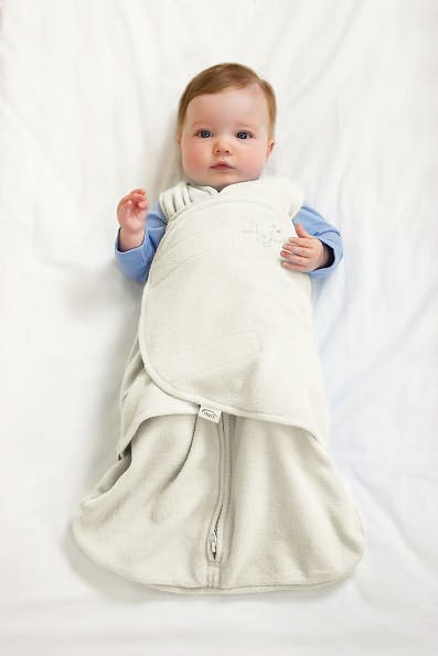 Halo Innovations Sleep Sack Swaddle Micro Fleece Cream -  Newborn