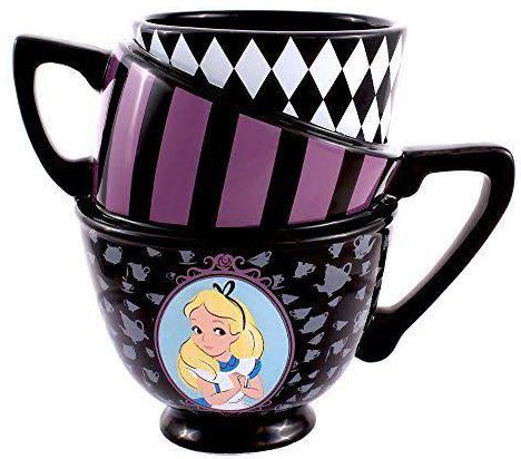 Alice in Wonderland Stacked Teacups 3D Sculpted Mug