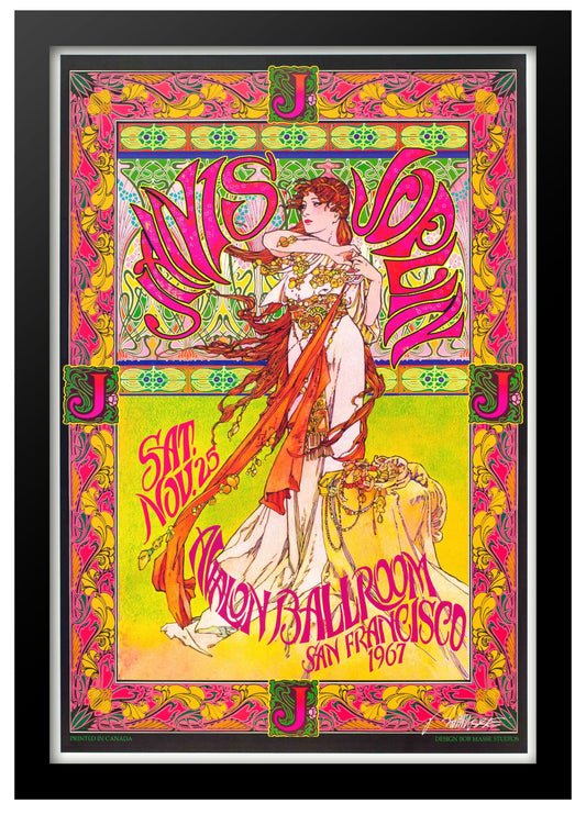 Janis Joplin at the Avalon Ballroom Printed Bob Masse Poster