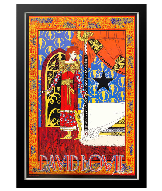 Concert poster designed for David Bowie