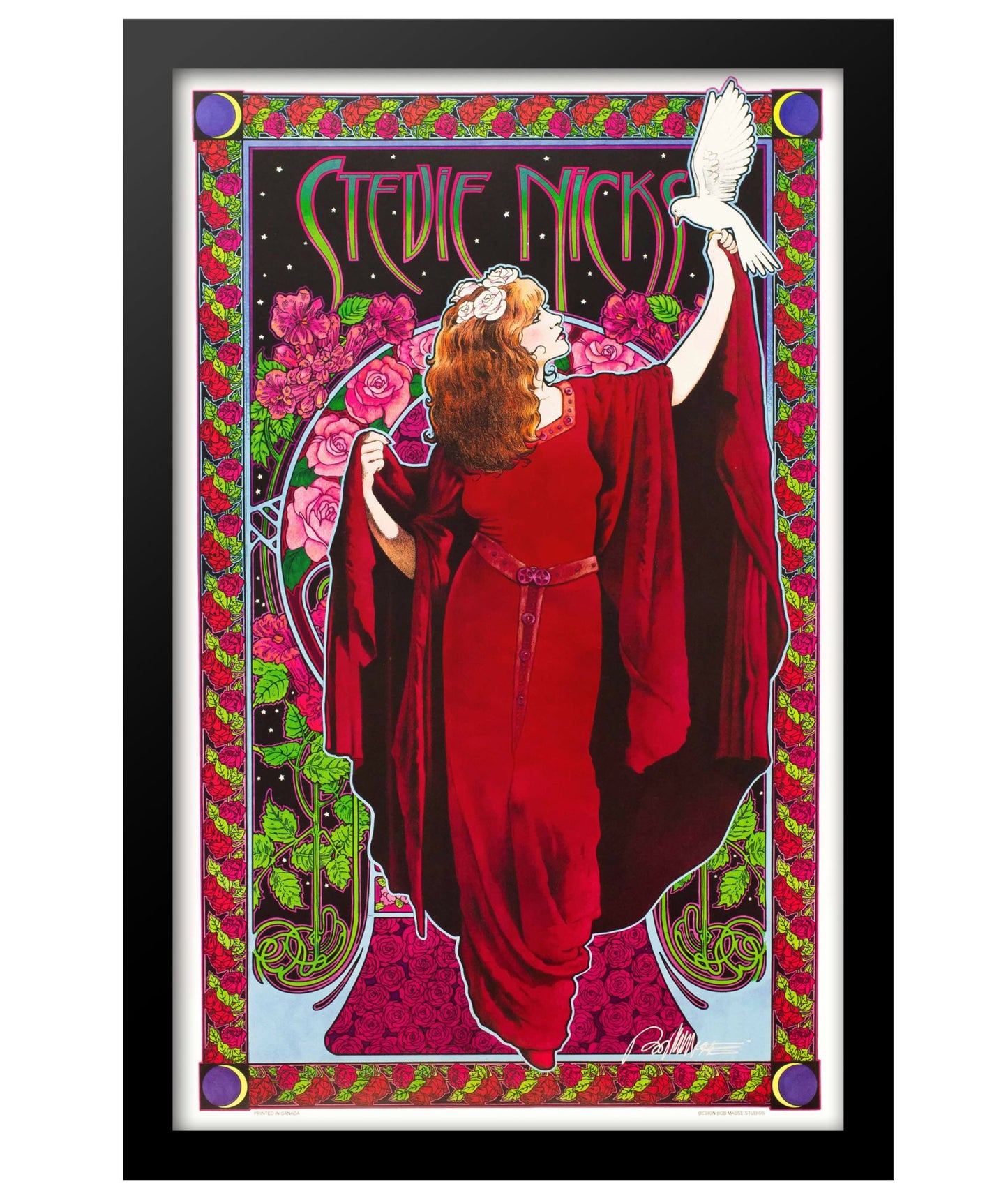 Concert poster designed for Stevie Nicks
