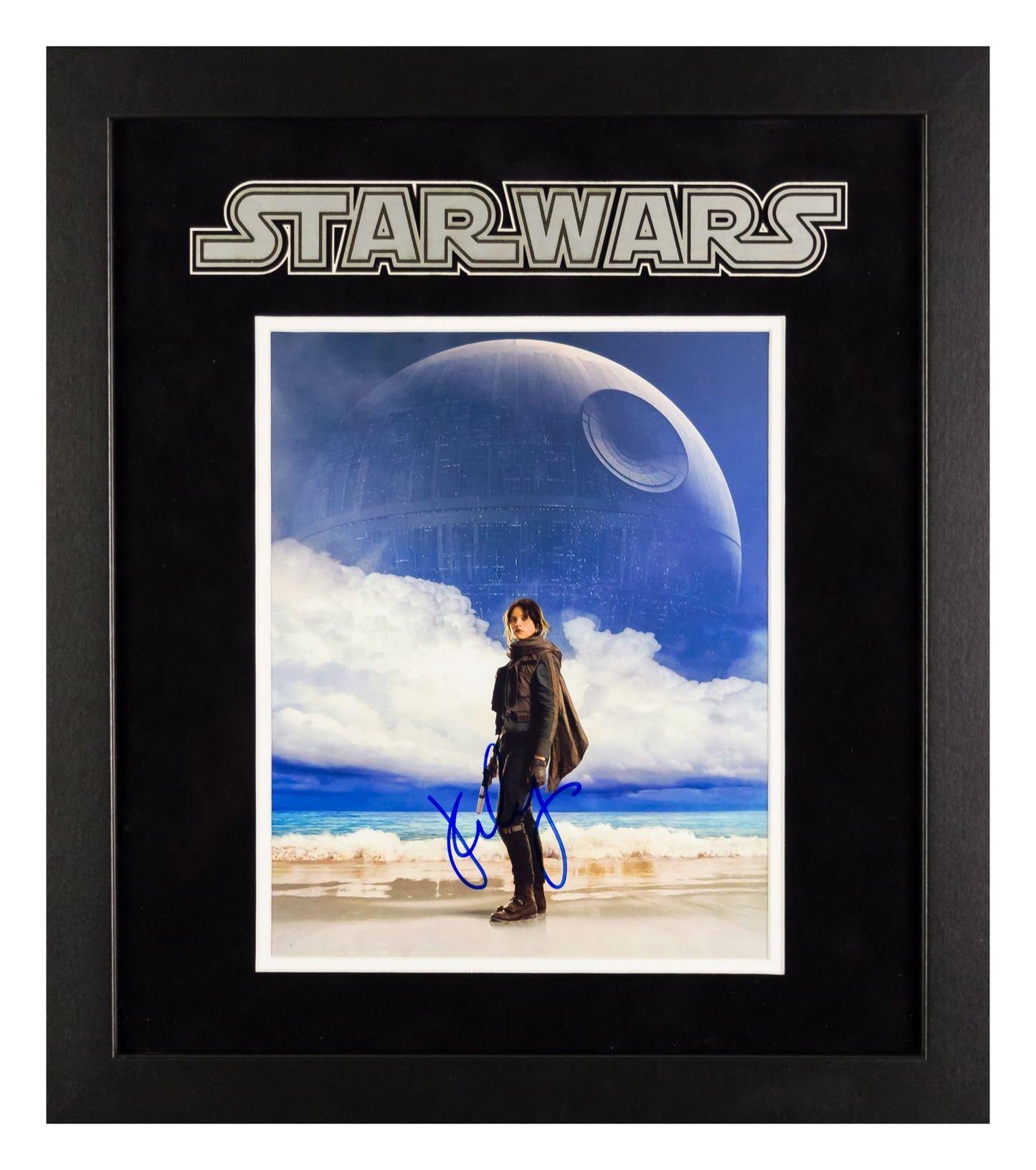 Star Wars - Signed Daisy Ridley Movie Photo - Framed Artist Series
