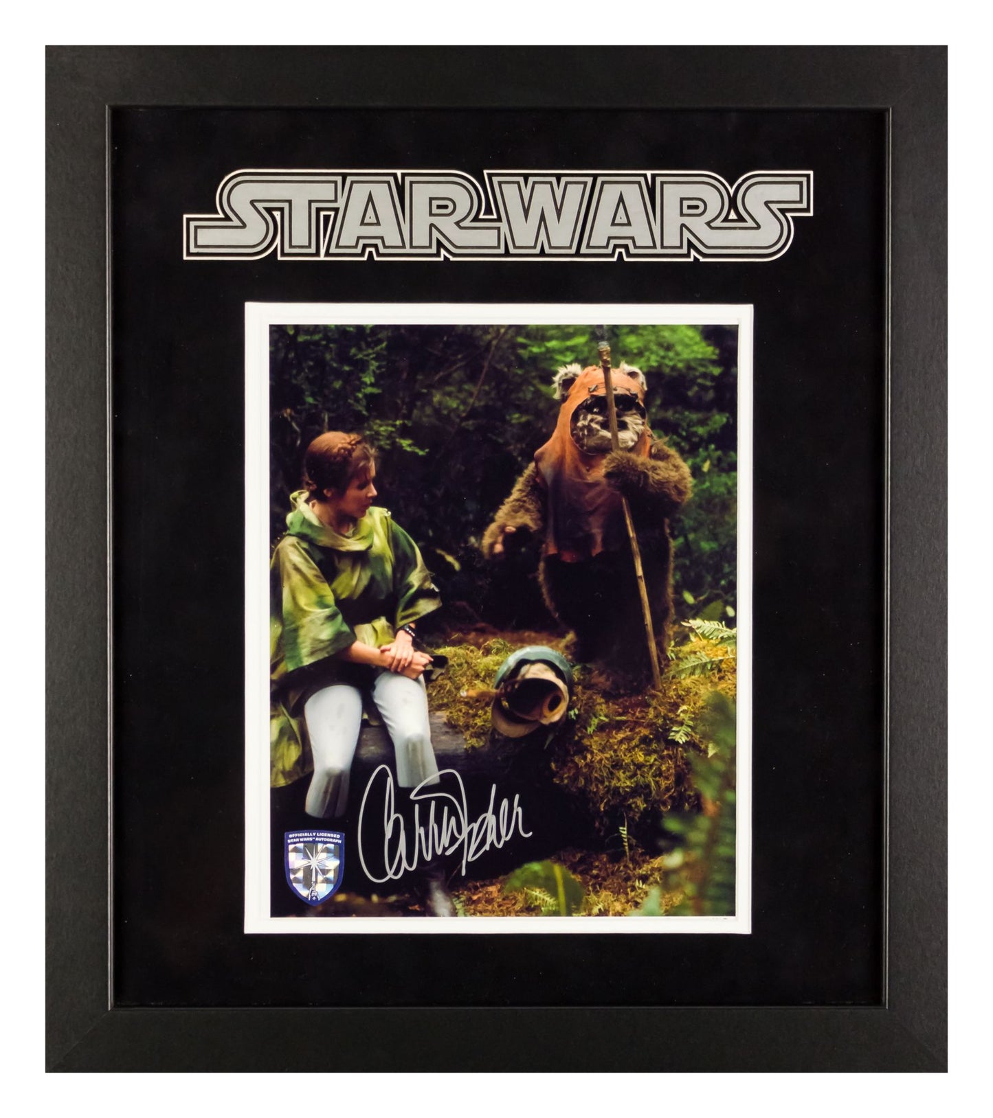 Star Wars - Signed Carrie Fisher Princess Leia Photo - Framed Artist Series