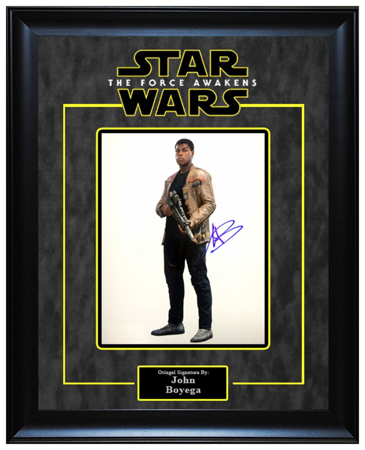 "Star Wars" Features classic photo of Finn, signed by John Boyega himself