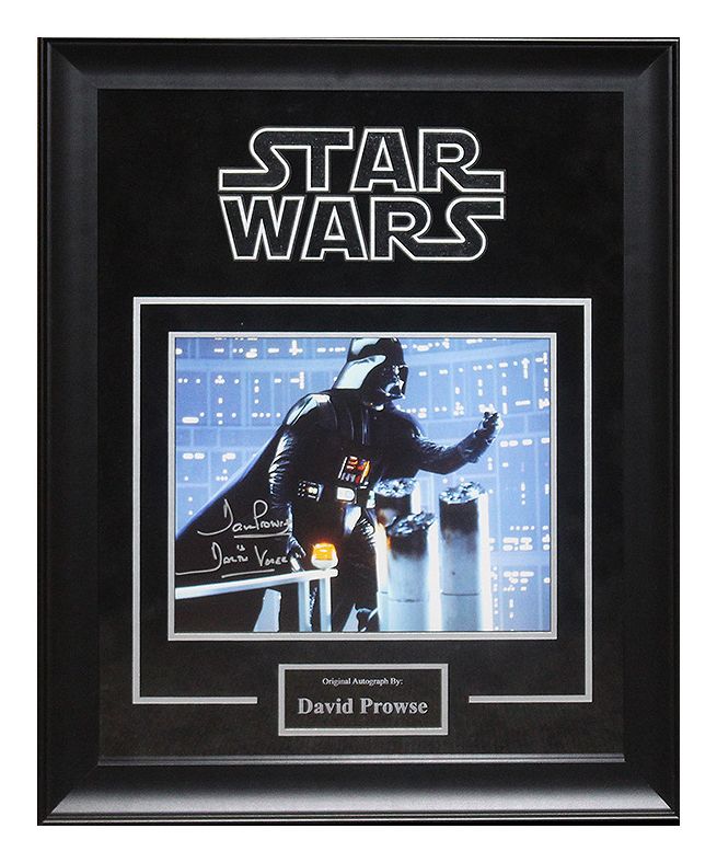 "Star Wars." Features classic photo of Darth Vader, signed by David Prowse himself