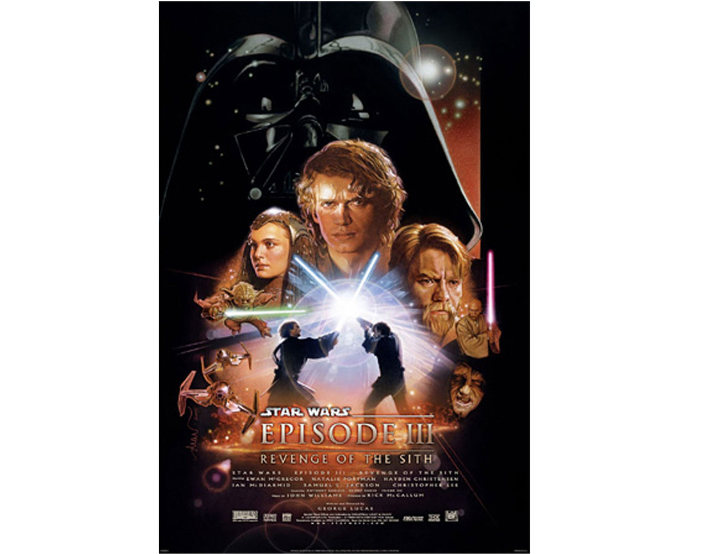 STAR WARS EPISODE 3 - REVENGE OF THE SITH Limited Edition Signed by Cast