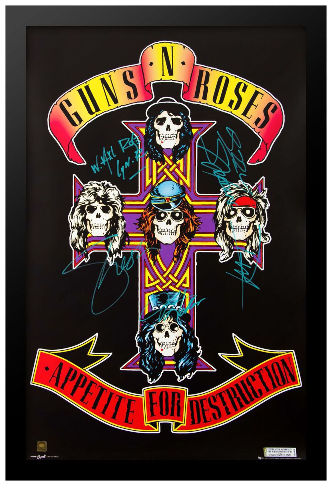 Guns N' Roses Limited Edition Signed Poster