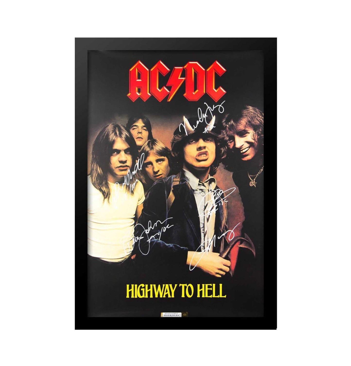 AC/DC "Highway to Hell" Signed Poster
